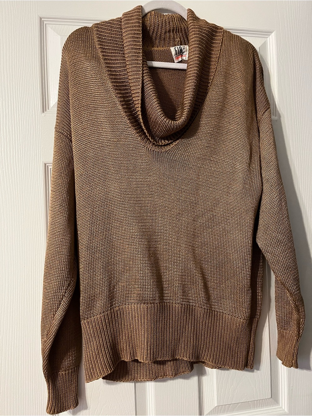 Fiorucci Brown Cowl Neck Sweater